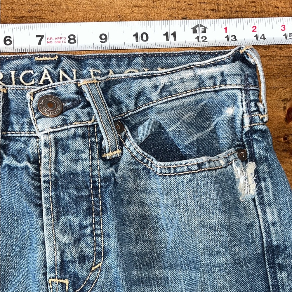 American Eagle Outfitters Men’s Blue Bootcut Jeans - Picture 10 of 13